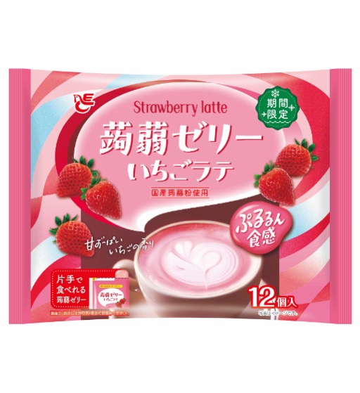 12個蒟蒻ゼリー　いちごラテ