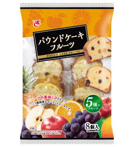 8個パウンドケーキ　フルーツ